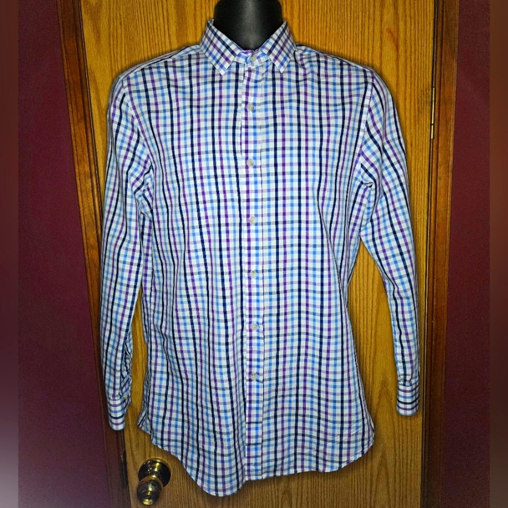 Bar III Men's Stretch Button Down Shirt - Long Sleeve Collared Shirt for Men
